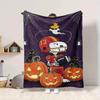 1Pc Halloween Ornament Jacko'Lanterns Blanket Soft And Comfortable Casual Warm Camping Travel Christmas Halloween Gift M917104