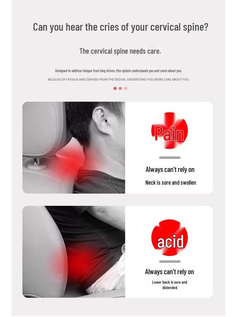 Mercedes-Benz GLC & ELC6L Headrest and Lumbar Support Set for Interior