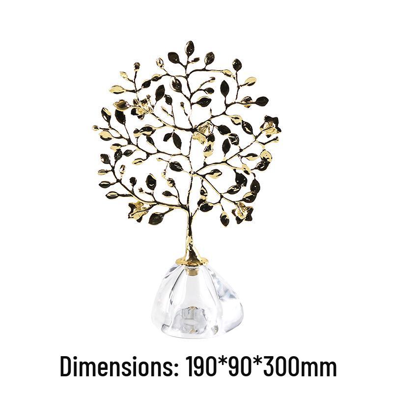 

Elegant Metal Money Tree Ornament for Living Room, Entrance, or Cabinet - New Chinese Style Wealth Attraction Decoration