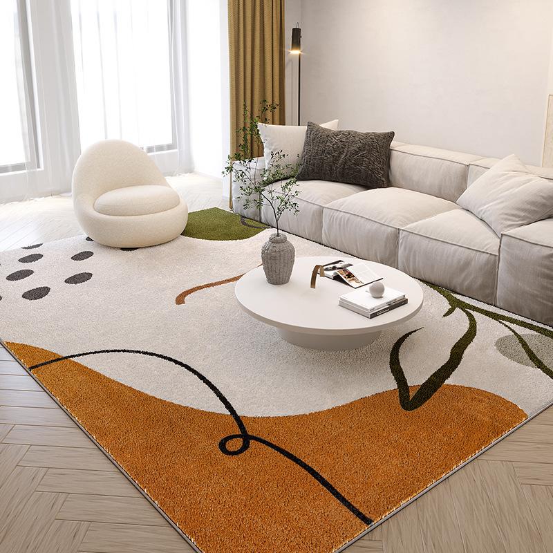 Creative line design of wear-resistant and anti-slip carpet for soft plush living room and bedroom home decoration