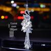 Crystal Swan Car Pendant - Cute and Creative Ornament for Car Interior, Ladies' Jewelry