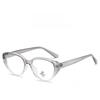 Retro Cat Eye Black Frame Glasses With Blue Light Blocking For Women And Girls