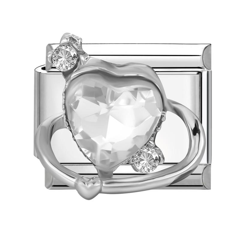 Sweet Pink Flowers Butterfly Tulip Bow Knot Heart Italian Charm Links Fit 9mm Bracelet Stainless Steel Men Women DIY Making Gift
