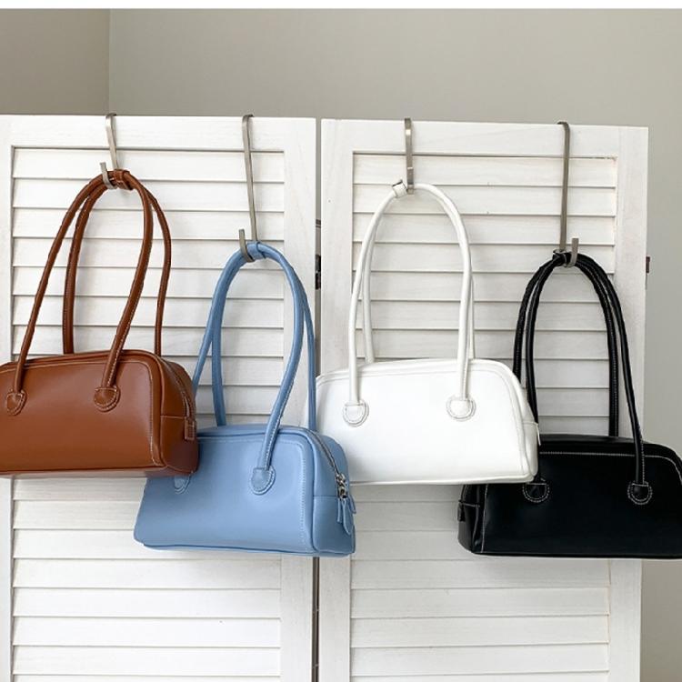 Splashproof Handbag Travel Bags for Women Solid Color Soft Leather Bag