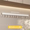 Kitchen Wall Mounting Rack With Space Aluminum Hooks For Utensils And Cookware Storage
