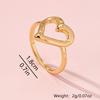 Women's Ring, Simple Heart-Shaped and Infinity Symbol Classic Style Ring, Suitable for Daily Wear and Valentine's Day Gift Giving