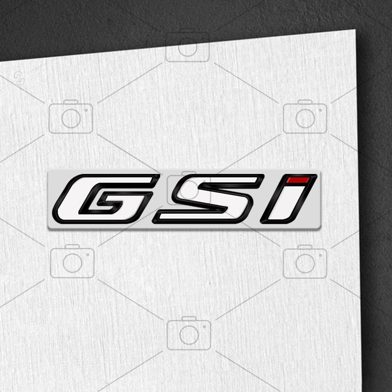 Car Metal Body GSI Logo Letter Decals Styling Badge Trunk Emblems Sticker For Opel Vauxhall Meriva Junior Zafira Mokka Adam VXR