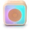 Enceinte karaoké lumineuse BIGBEN - Peche - Bluetooth - 30W - 2 micros sans fil USB-C - Égaliseur - Batterie Li-on