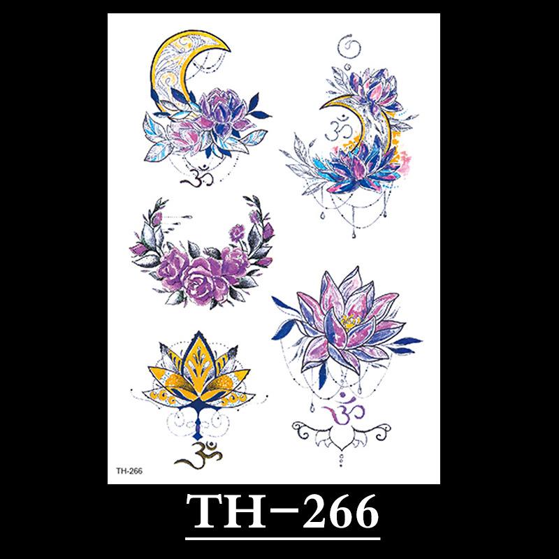 Flower Tattoo Sticker, Small Flower Tattoo Sticker, Tattoo Sticker Waterproof And Sweat-Proof Tattoo