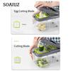 Neu 22 IN 1 Gemüseschneider mit Behälter Veggie Choppers Dicers Lebensmittel Chopper Cutter Zwiebel Multi Küchenreibe für Koreanische