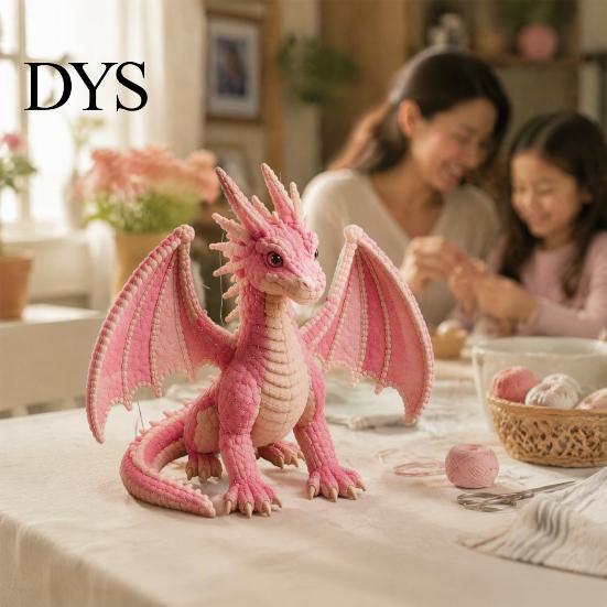 Handgemachte Tier-Nähsets Fliegender Drache Patchwork DIY-Set Sammlung, Set, Werkzeuge zur Entwicklung praktischer Fähigkeiten Kunst für Erwachsene Anfänger, Kreatives Geschenk