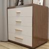 Walnut Beech Kitchen Cabinet Handle Drawer Solid Wood Furniture Door Drawer Round Knob Cupboard Wooden Handle Hardware Long Pull