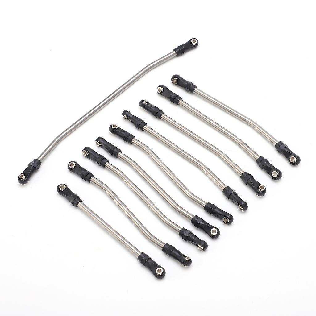 10pcs Stainless Steel Link Rod Fit for Axial Wraith 90018 / 90020 / 90031 / 90045 / 90056 1/10 RC car