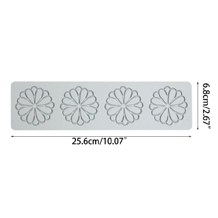 Silicone Mold for Laces Flower Hollow Flower Candys Mold Cake Party Pastry Mold