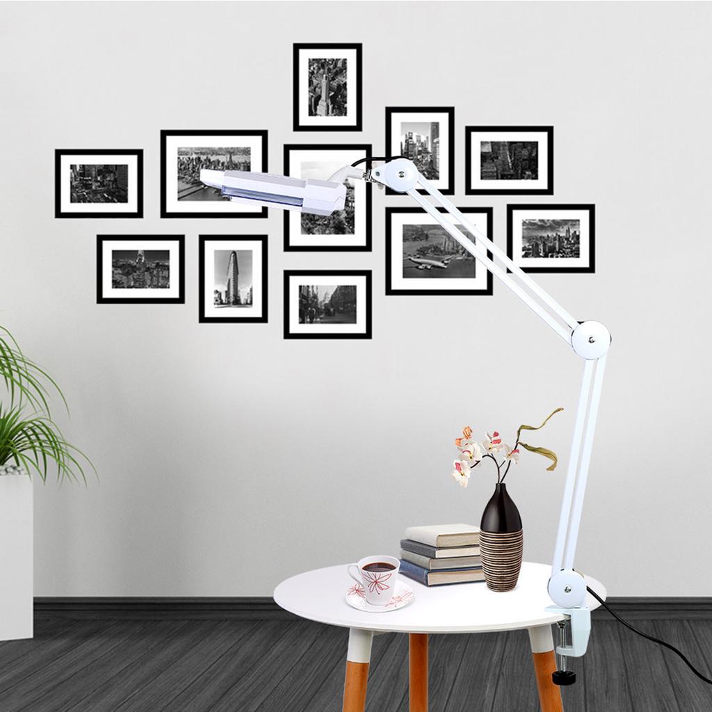Upgraded 5X Illuminated Desktop Magnifying Lamp with Clamp Swivel Medical Beauty