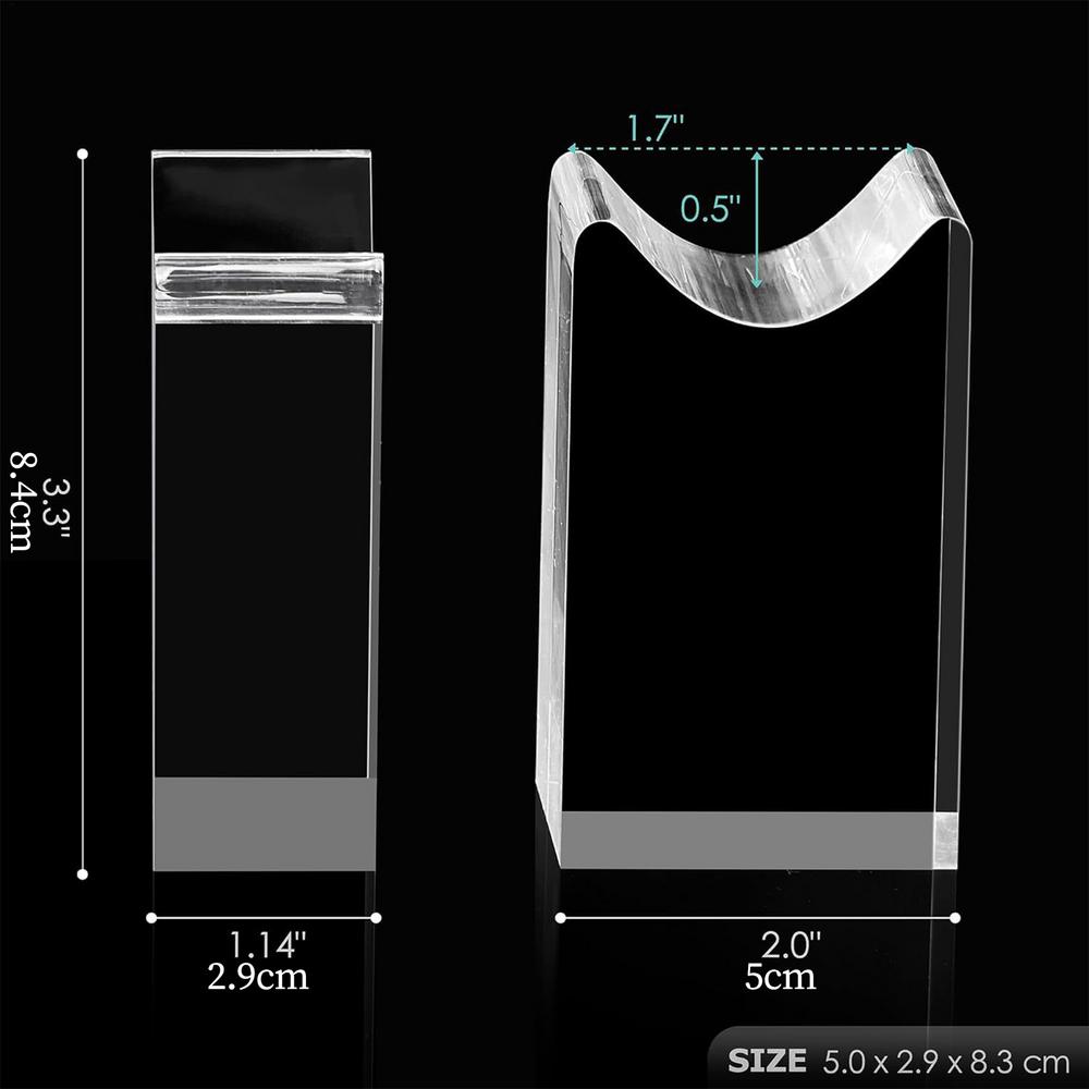 

Cosplay Prop Desk Stand Clear Acrylic 2 Pieces Cosplay Prop Storage Desk Shelf For Living Room Bedroom Dorm Party Teens Kids