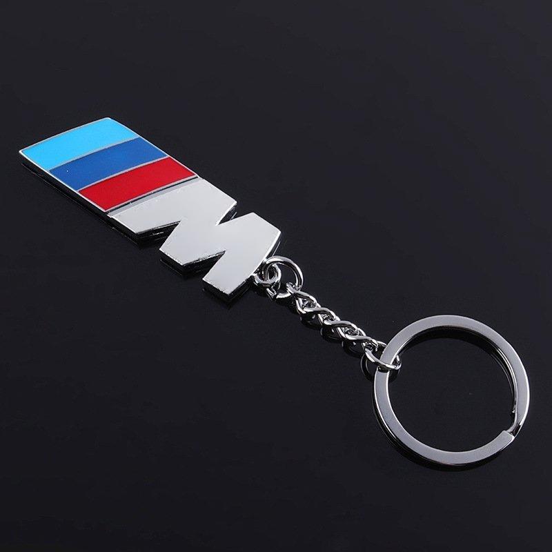 New 3D Metal Car Emblem Keychain Key Chain Keyrings Key Holder for BMW M3 M5 M Power Auto Modification Accessories Fashion Gift lcmn88