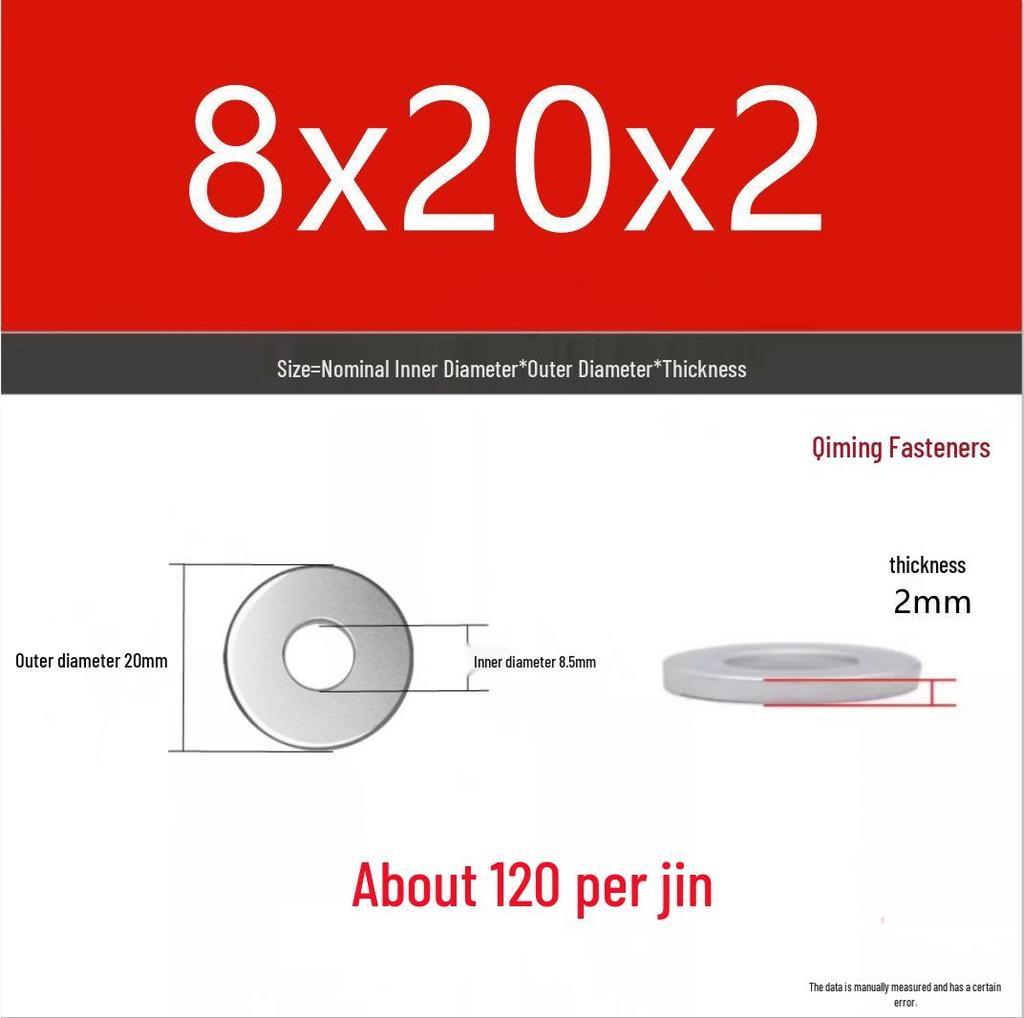 4.8 Grade Galvanized Iron Flat Washer M3-M40 Oversized Metal Screw Gasket Washer
