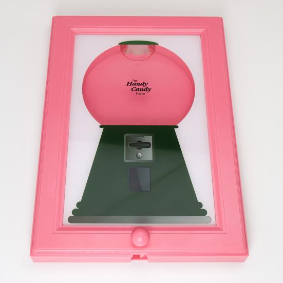 Candy Dispenser Photo Frame Wall Mount Desktop Hanging Gumball Machine Interactive Snack Spinner Picture Frame Gift for Candy Lovers