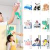 Self Adhesive Height Measurement Stickers 3D Cartoon Animal Kids Growth Chart  Home Decoration