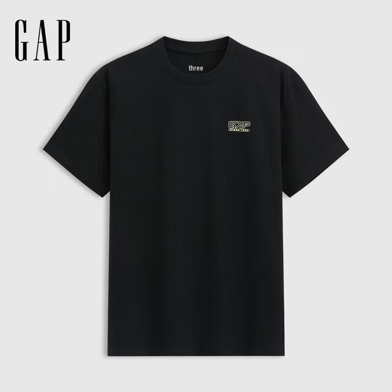 

Хлопковая футболка Gap унисекс с принтом и логотипом 165/88A