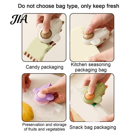 Fast Charging Bag Resealer Mini Magnetic Sealer, Airplane Shape Heat Sealing Machine, Food Storage Tool Portable Type-C Sealer for Snack Easy