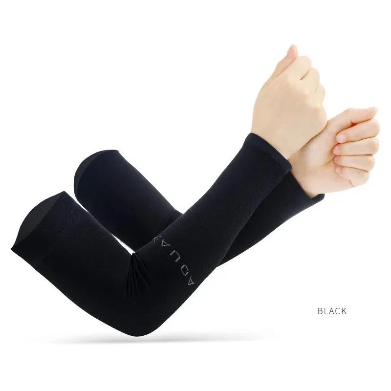 1/2pcs Summer Ice Silk Long Sleeves Anti-Sunburn Arm Cover Men Women Cuff New Cool Hand Sleeves Anti-UV Cycling Arm Sleeve