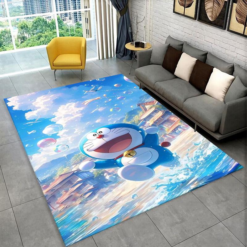 Cartoon D-Doraemon Dream Anime Carpet Rug for Playroom Bedroom Living Room Sofa Home Decor,kid Area Rug Non-slip Floor Mat