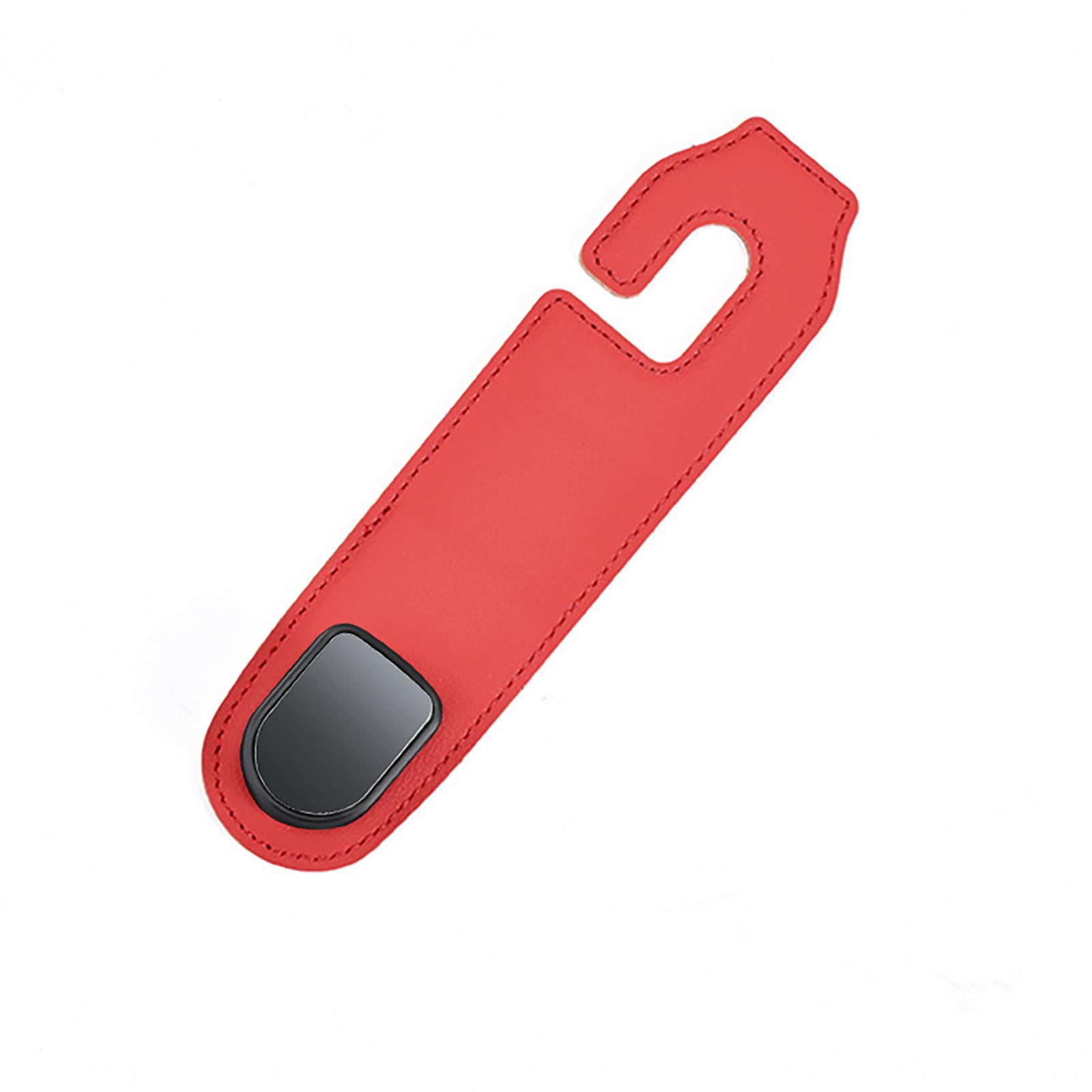 

Одинарный крючок на спинку автомобильного сиденья, крючок на подголовник автомобильного сиденья, универсальные крючки-органайзер для хранения автомобиля для сумки, сумки, пальто, мобильного телефона One Size красный