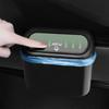 Car Trash Bin Hanging Vehicle Garbage Dust Case Storage Box Plastic Pressing with Lid Waterproof Can for Tesla Auto Accessories