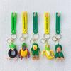 Italian New Brainrot Cartoon Keyring Tung Tung Tung Sahur Car Keychain Funny Meme Anime Cute Key Ring Creative Pvc Pendant Toy