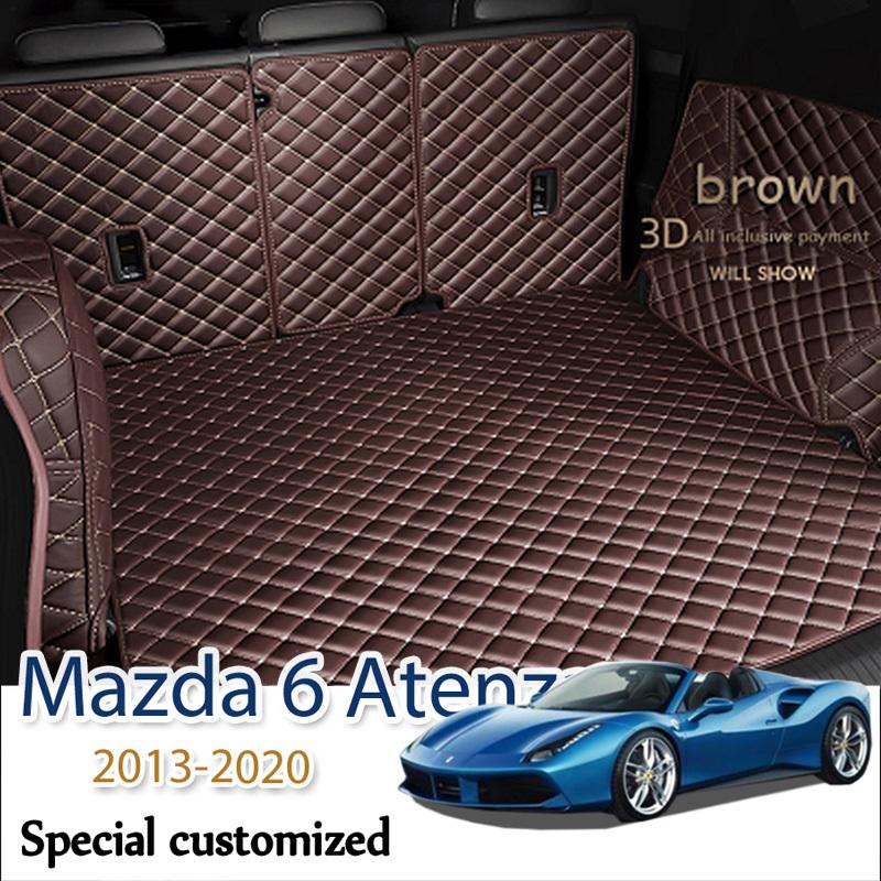 Leather Car Trunk Mat For Mazda 6 Atenza 2013- Cargo Liner Accessories Interior Boot