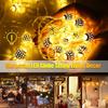 LED Moroccan Fairy Lights Battery Operated Gold Globe String Lights For Home Outdoor Wedding Party Festival Decoration 10/20/40LEDs