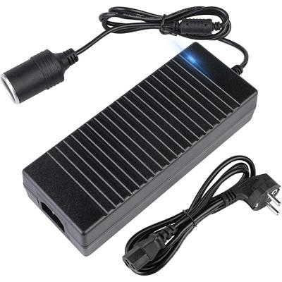 KFZ Netzteil Konverter Volt Spannungswandler 230V auf 12V Adapter für Kühlbox Gleichrichter mit Zigarettenanzünderbuchse für LED Lampen und Lüfter