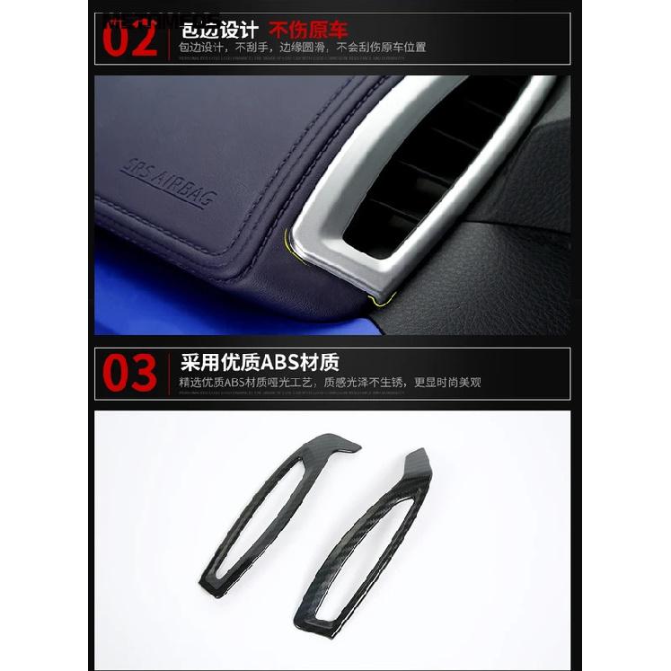 Front Air Condition AC Vent Outlet Cover Trim For Toyota CHR C-HR 2016-  Carbon Fiber Interior Accessories Car Styling
