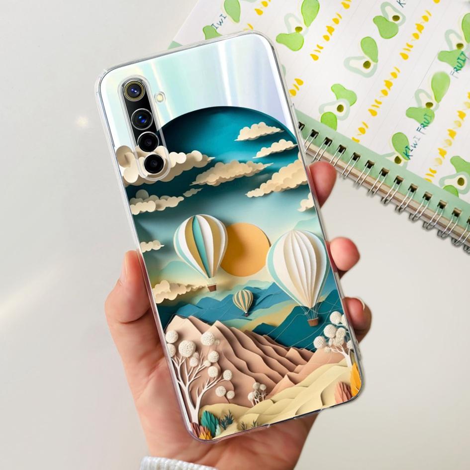 For OPPO Realme 6 Pro Case Fashion Flower Clear Soft Silicone Back Cover For Realme6 Realme 6 Pro 6S 6i 6Pro Realme6s Phone Case
