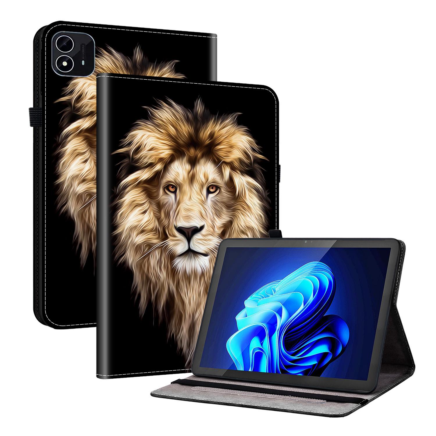 

Adjustable Stand PU Leather Tablet Case for itel Pad One 2023 10.1 inch TPU Back Cover With Luxury Painted Card Slots Pen Holder itel Pad One 2023