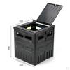 Foldable Portable Toilet Bucket Car with Lid Travel Potty Vehicle for RV