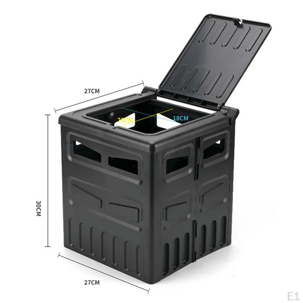 Foldable Portable Toilet Bucket Car with Lid Travel Potty Vehicle for RV