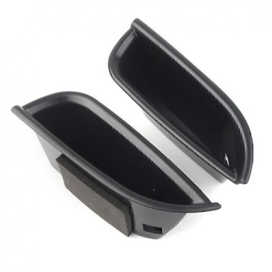 2Pcs Car Front Door Handle Storage Box Tray Bin Kit For Cadillac ATS 2015-2018