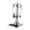 Large Beverage Dispenser with Faucet Stainless Steel Water Jug Transparent Party Drink Container for Events