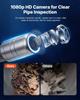 2026 Upgraded Sewer Camera with WiFi, 30m Drain Pipeline Camera, IP68 Snake Plumbing Cameras with Light- 12 LEDS, Wireless WiFi Connectivity to