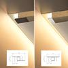 0.5m/1m Ceiling Top Corner LED Aluminum Profile Frameless Embedded Channel Luminous Plaster Line Wall Washing Decor Linear Light