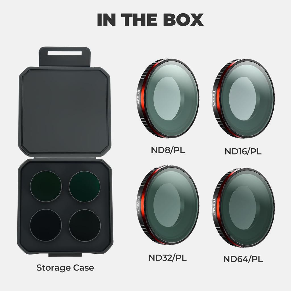 Freewell Helles Tageslicht-Filterkit für Insta360 GO Ultra Filter für Polarisation und Lichtkontrolle bei hellen Bedingungen – ND8/PL, ND16/PL, ND32/PL &