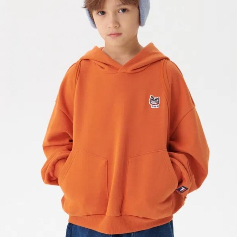 [Fila Kids] Urban Fila X Go Acting Bag Hooded Sweatshirt  fk2pof3501X Brk  q0zfk2pof3501XBrk