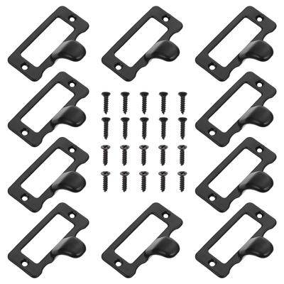 10 stuks Premium Zinklegering Vintage Label Trekgreep voor Kast Lade Meubel Tag Frame Naamkaart Sleuf Deurtrekgreep Accessoires