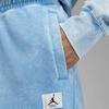 Jordan Flight Wool Logo Cuffed Solid Color Knitted Sports Pants Women bottoms Deep-Pink Blue DX3249-443