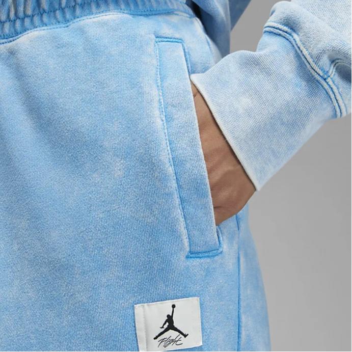 Jordan Flight Wool Logo Cuffed Solid Color Knitted Sports Pants Women bottoms Deep-Pink Blue DX3249-443