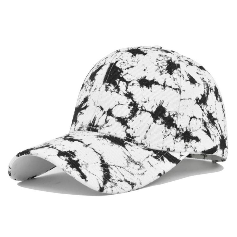 Tie-Dye Baseball Cap Baseball Cap Outdoor Sports Couple Hat Curved Brim Hat Sunshade Cap Light Plate Cap Adjustable