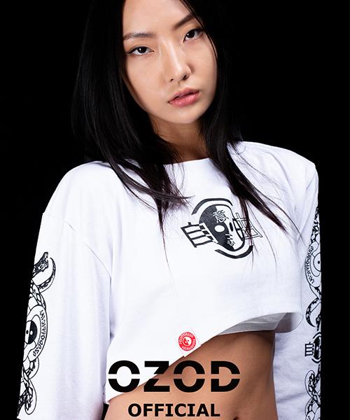 OZOD Free Will Sleeve Crop Top_White